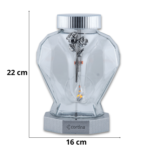 ZNICZ LED 2/25/ZSC SOLARNY SREBRNY