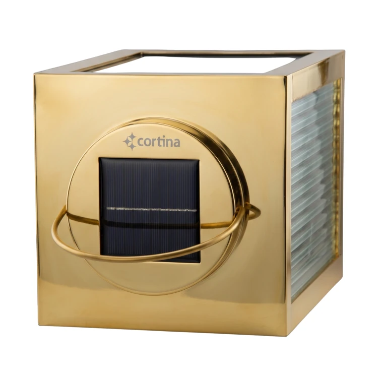 ZNICZ SOLARNY ZE ŚWIECZNIKIEM 14/25/YZE ZŁOTA