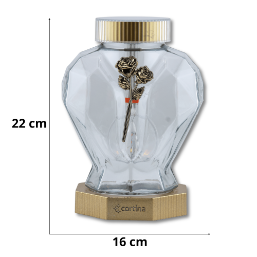 ZNICZ LED 2/25/ZSC SOLARNY ZŁOTY