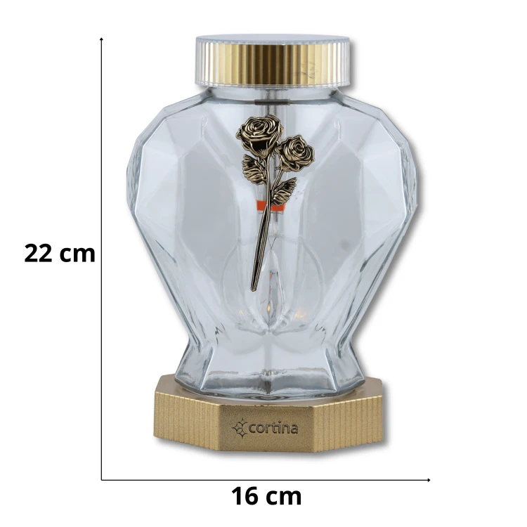 ZNICZ LED 2/25/ZSC SOLARNY ZŁOTY
