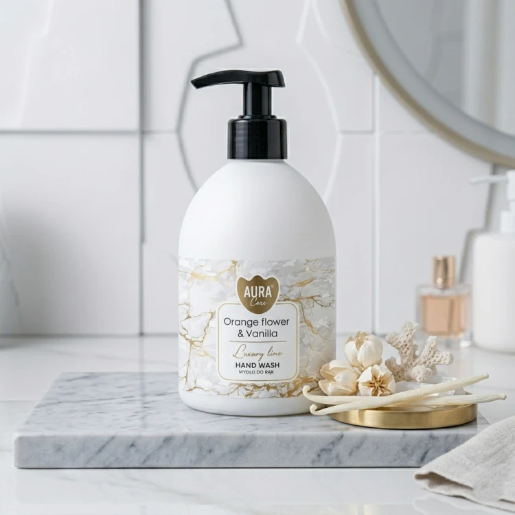 MYDŁO DO RĄK 500 ML AWH-011-021  KWIAT POMARAŃCZY I WANILIA