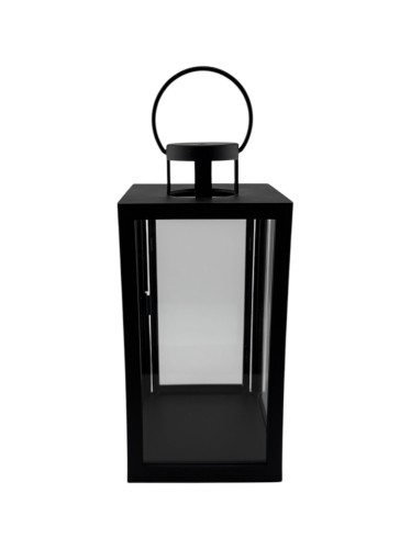 LATARENKA LED 6/23/YZE PUSTA Z DRZWICZKAMI PROSTOKĄT 21 CM - CZARNA