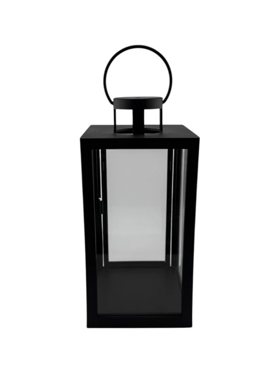 LATARENKA LED 6/23/YZE PUSTA Z DRZWICZKAMI PROSTOKĄT 21 CM - CZARNA