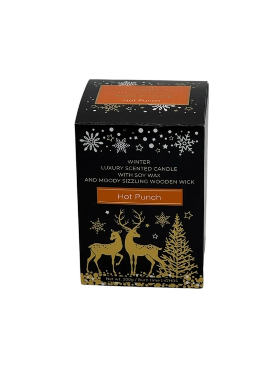 ŚWIECA ZAPACHOWA W SZKLE  WARM EVENING HOT PUNCH  200 G