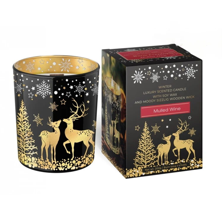 ŚWIECA ZAPACHOWA W SZKLE  WARM EVENING MULLED WINE  200 G