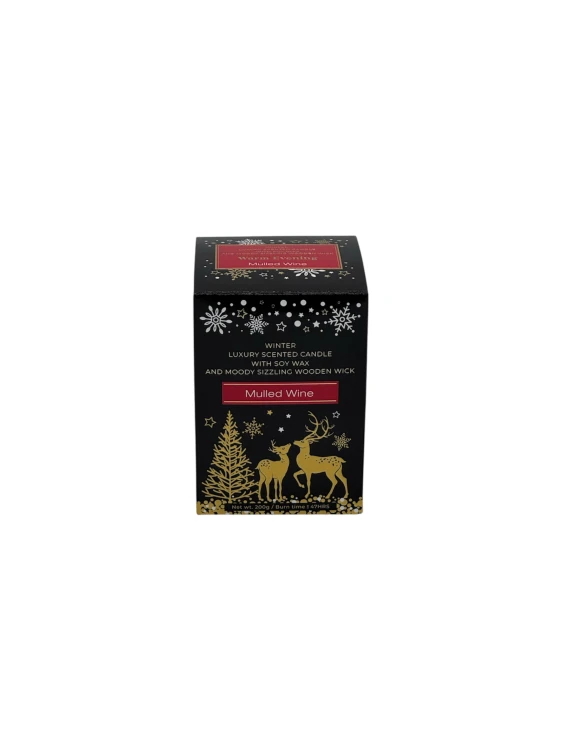 ŚWIECA ZAPACHOWA W SZKLE  WARM EVENING MULLED WINE  200 G
