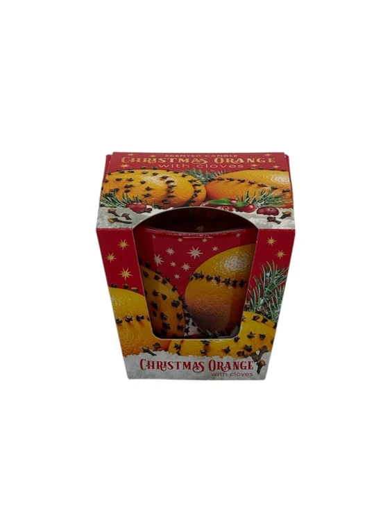 ŚWIECA ZAPACHOWA W SZKLE  CHRISTMAS ORANGE CLOVES  115 G