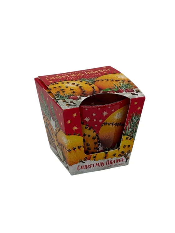ŚWIECA ZAPACHOWA W SZKLE  CHRISTMAS ORANGE CLOVES  115 G