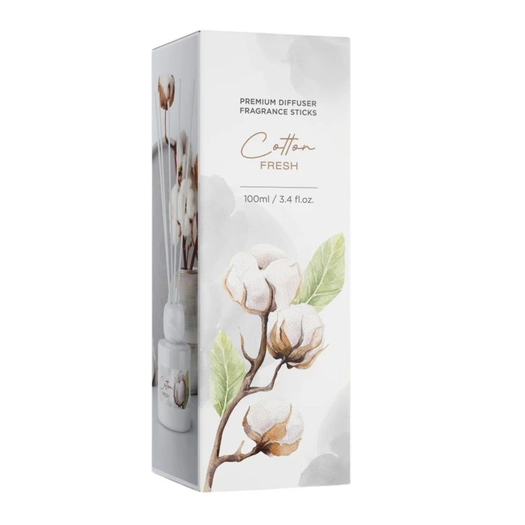 DYFUZOR  ZAPACHOWYW SZKLE  COTTON BARTEK CANDLES 100 ml